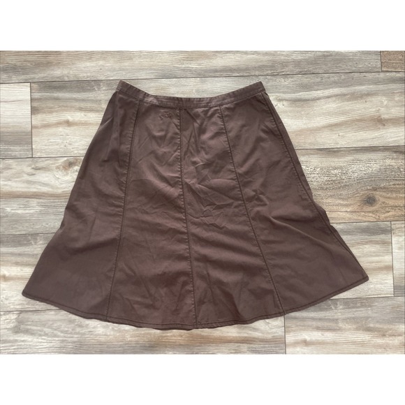 Horny Toad Dresses & Skirts - Horny Toad Womens Brown A-Line Skirt Size 8 Outdoor Hiking Travel Knee Length